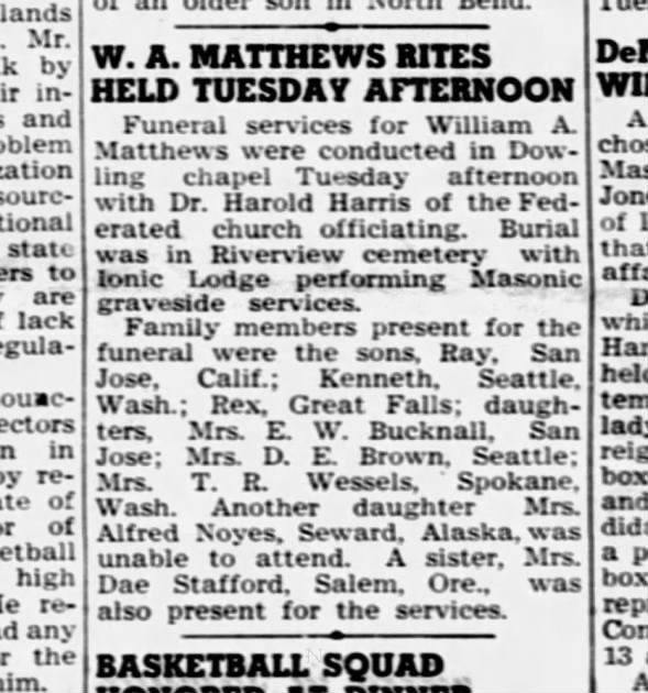 Clipping from Ravalli Republic